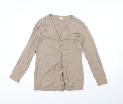 Woolworths Womens Beige   Cardigan Jumper Size S
