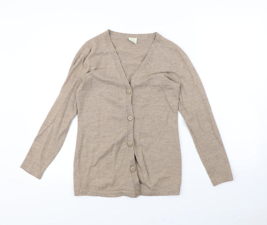 Woolworths Womens Beige   Cardigan Jumper Size S