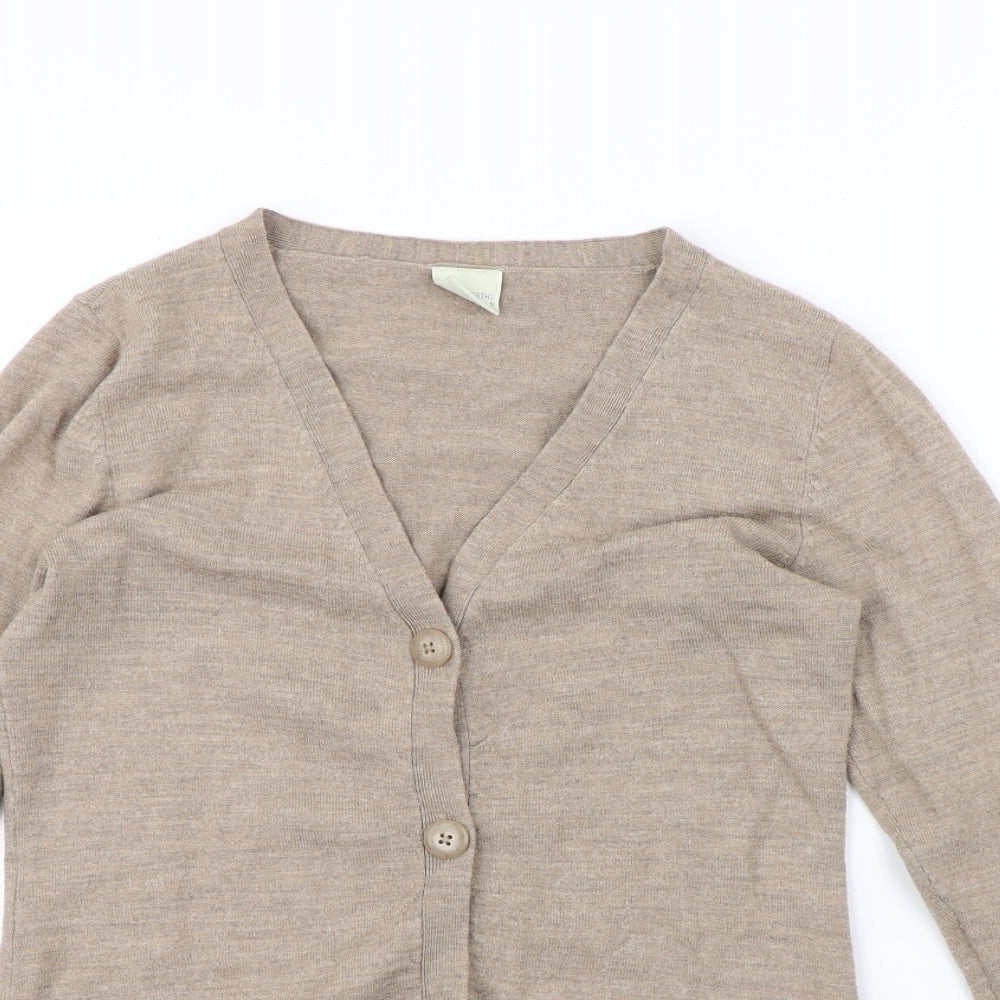 Woolworths Womens Beige   Cardigan Jumper Size S