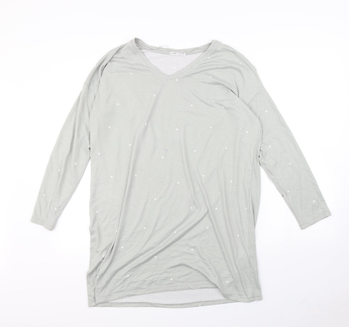 Oysho Womens Green Polka Dot  Pullover Jumper Size S