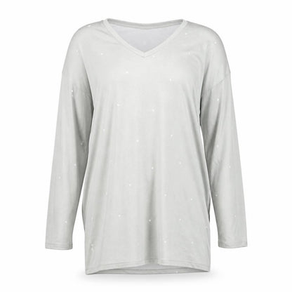 Oysho Womens Green Polka Dot  Pullover Jumper Size S