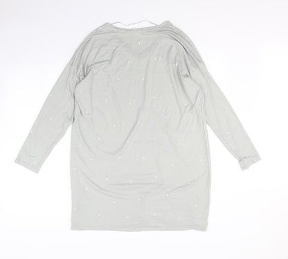 Oysho Womens Green Polka Dot  Pullover Jumper Size S