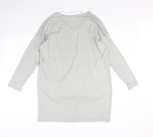 Oysho Womens Green Polka Dot  Pullover Jumper Size S