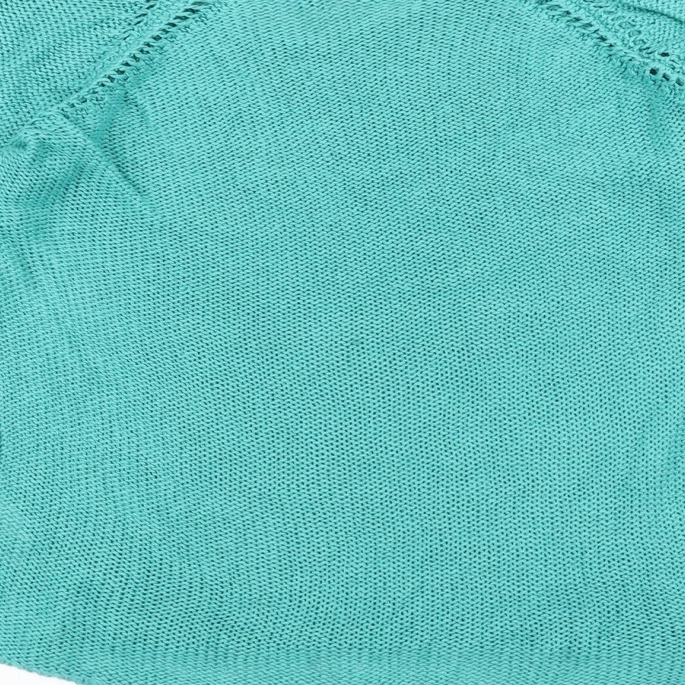 Creation Womens Blue  Knit Pullover Jumper Size 14