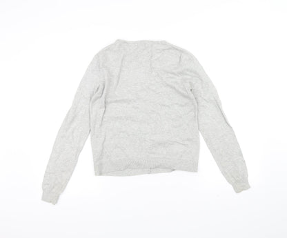 F&F Womens Grey   Cardigan Jumper Size 8