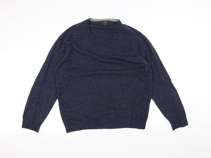 Marks & Spencer Womens Blue   Pullover Jumper Size L