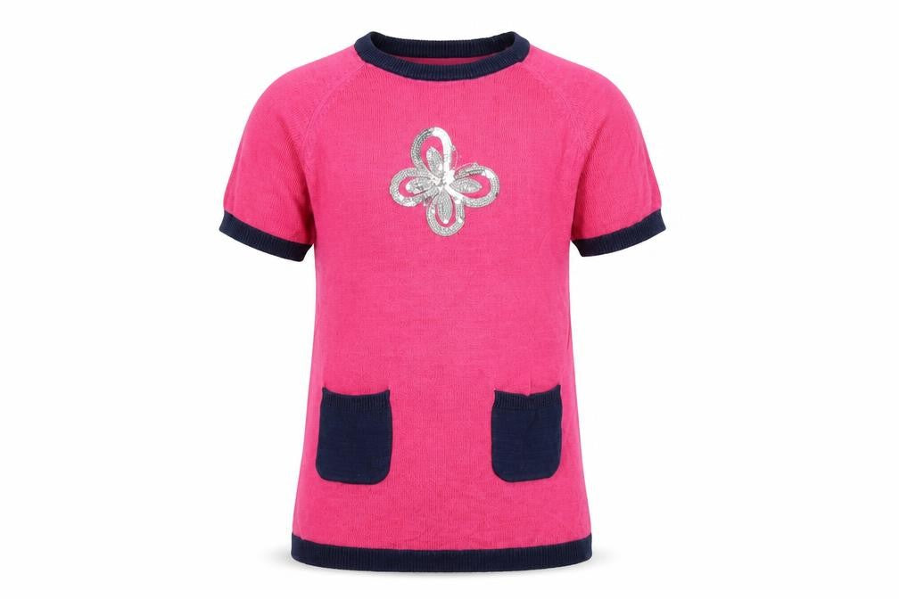 Store Twenty One Girls Pink Pullover Jumper Size 5-6 Years