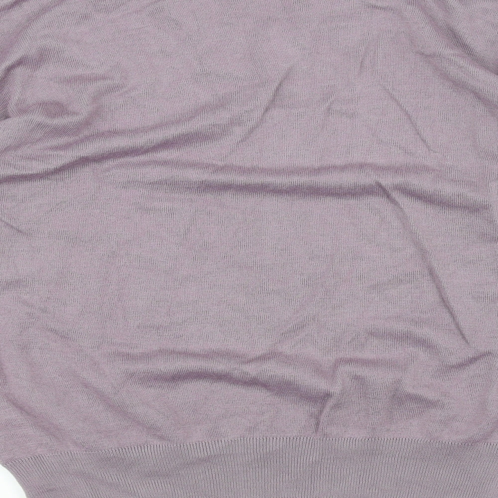 Gabicci Womens Purple Striped  Pullover Jumper Size 2XL