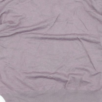 Gabicci Womens Purple Striped  Pullover Jumper Size 2XL