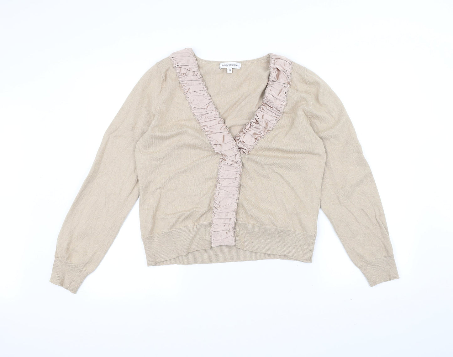 grey osbourn Womens Brown   Pullover Jumper Size 16