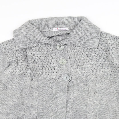 Mimosa Womens Grey  Knit Jacket Coatigan Size L