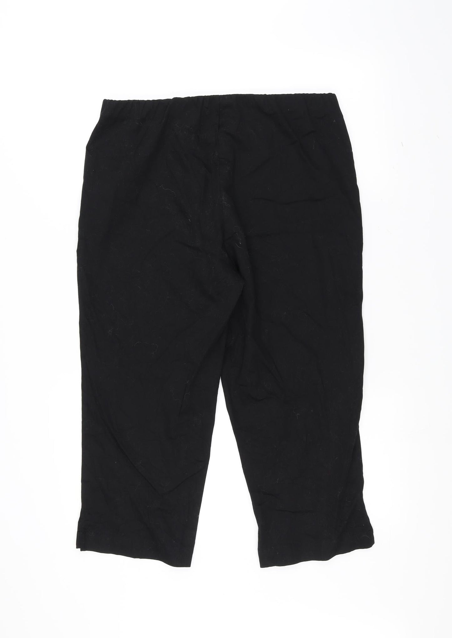 Womens UK Size 14 Classic Regular Fit  Black Trousers