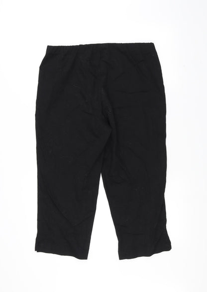 Womens UK Size 14 Classic Regular Fit  Black Trousers