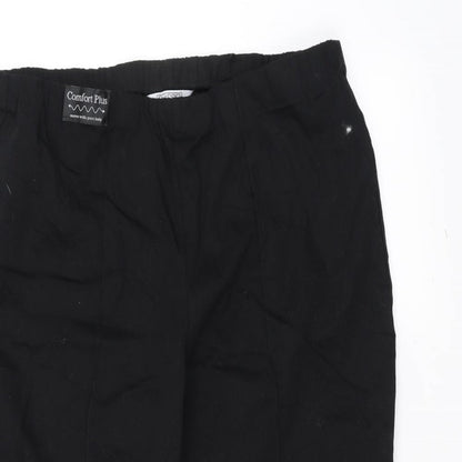 Womens UK Size 14 Classic Regular Fit  Black Trousers