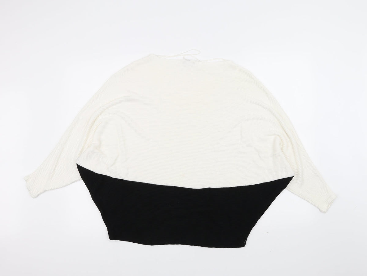 F&F Womens White   Pullover Jumper Size 8