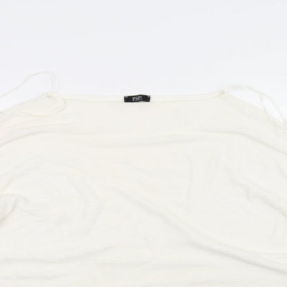 F&F Womens White   Pullover Jumper Size 8