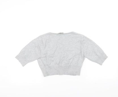 Bay Knitwear Womens Grey   Cardigan Jumper Size 12