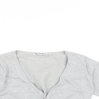 Bay Knitwear Womens Grey   Cardigan Jumper Size 12