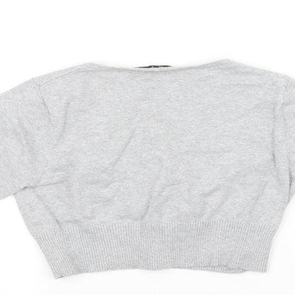 Bay Knitwear Womens Grey   Cardigan Jumper Size 12