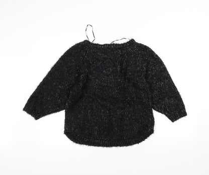 Marks & Spencer Womens Black  Knit Pullover Jumper Size 10
