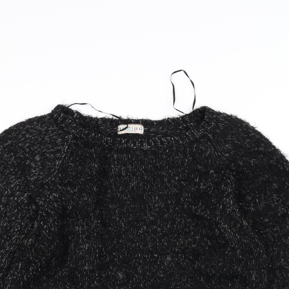 Marks & Spencer Womens Black  Knit Pullover Jumper Size 10