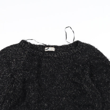 Marks & Spencer Womens Black  Knit Pullover Jumper Size 10