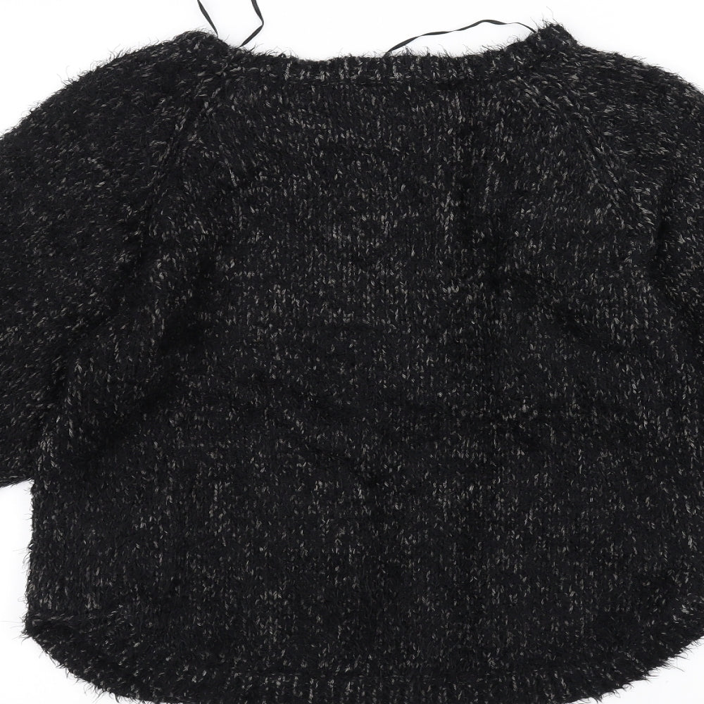 Marks & Spencer Womens Black  Knit Pullover Jumper Size 10