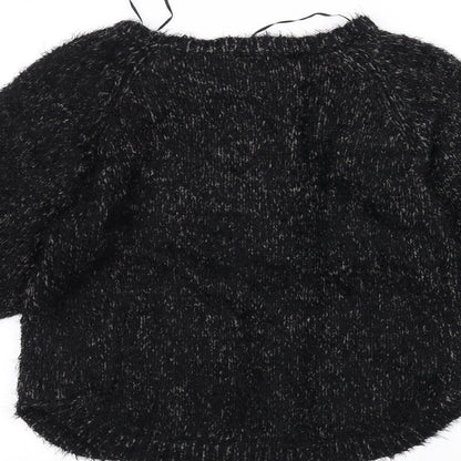 Marks & Spencer Womens Black  Knit Pullover Jumper Size 10