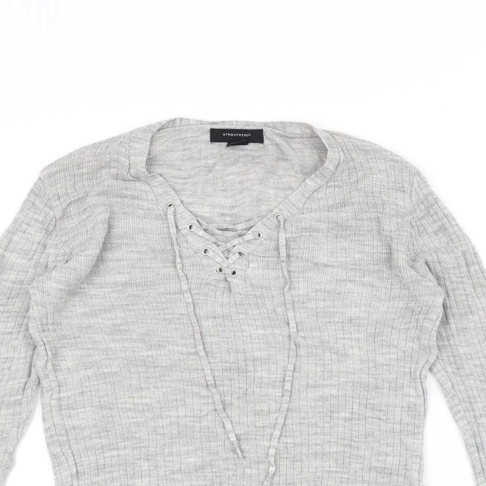 Atmosphere Womens Grey   Cardigan Jumper Size 12
