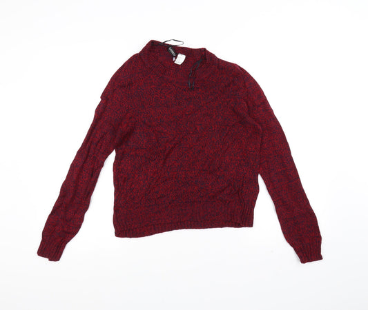 H&M Mens Red   Pullover Jumper Size XS
