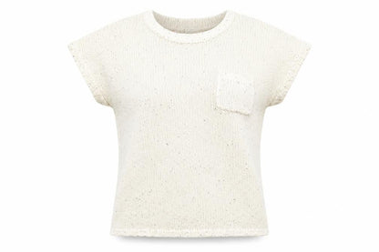knitwear Womens White  Knit Pullover Jumper Size XL