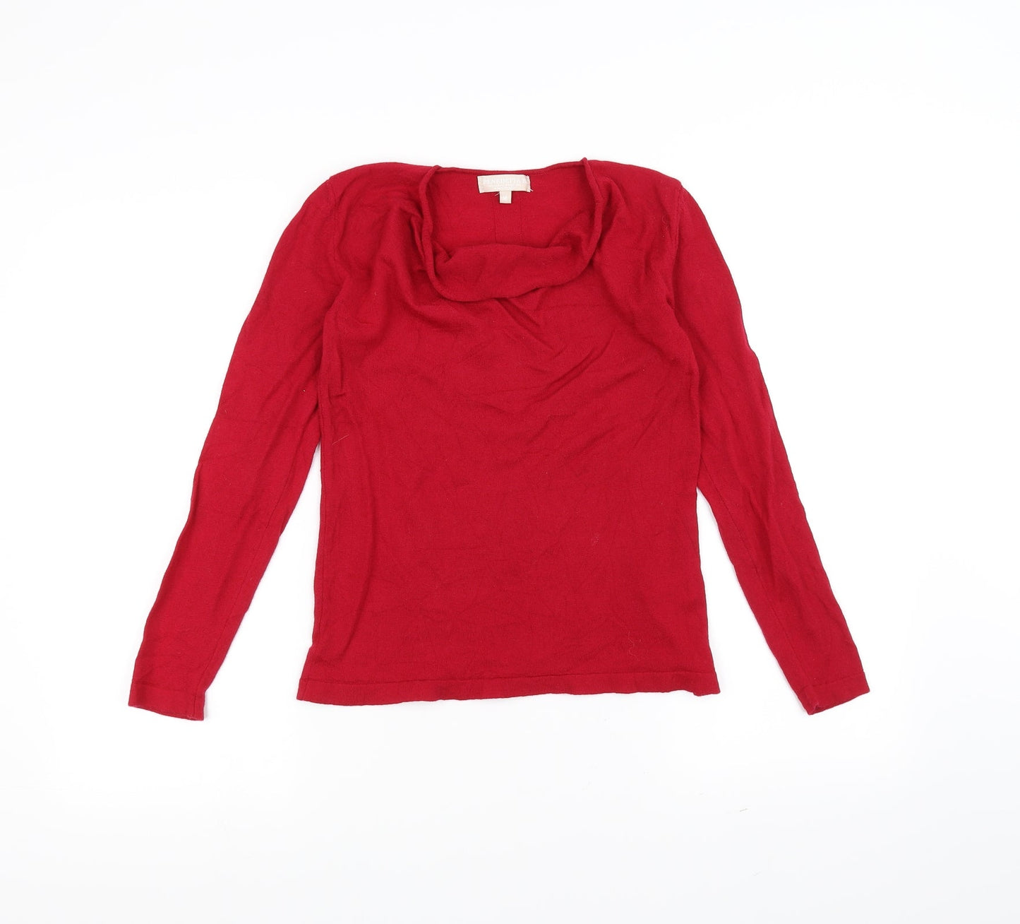 Benedetta B Womens Red   Pullover Jumper Size M