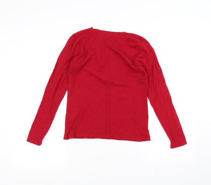 Benedetta B Womens Red   Pullover Jumper Size M