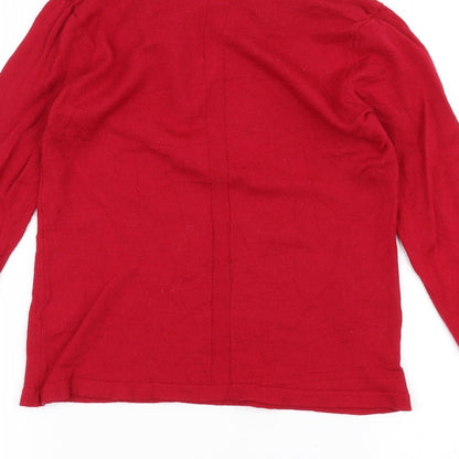 Benedetta B Womens Red   Pullover Jumper Size M