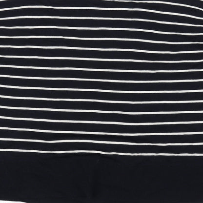 H&M Womens Black Striped  Pullover Jumper Size XS