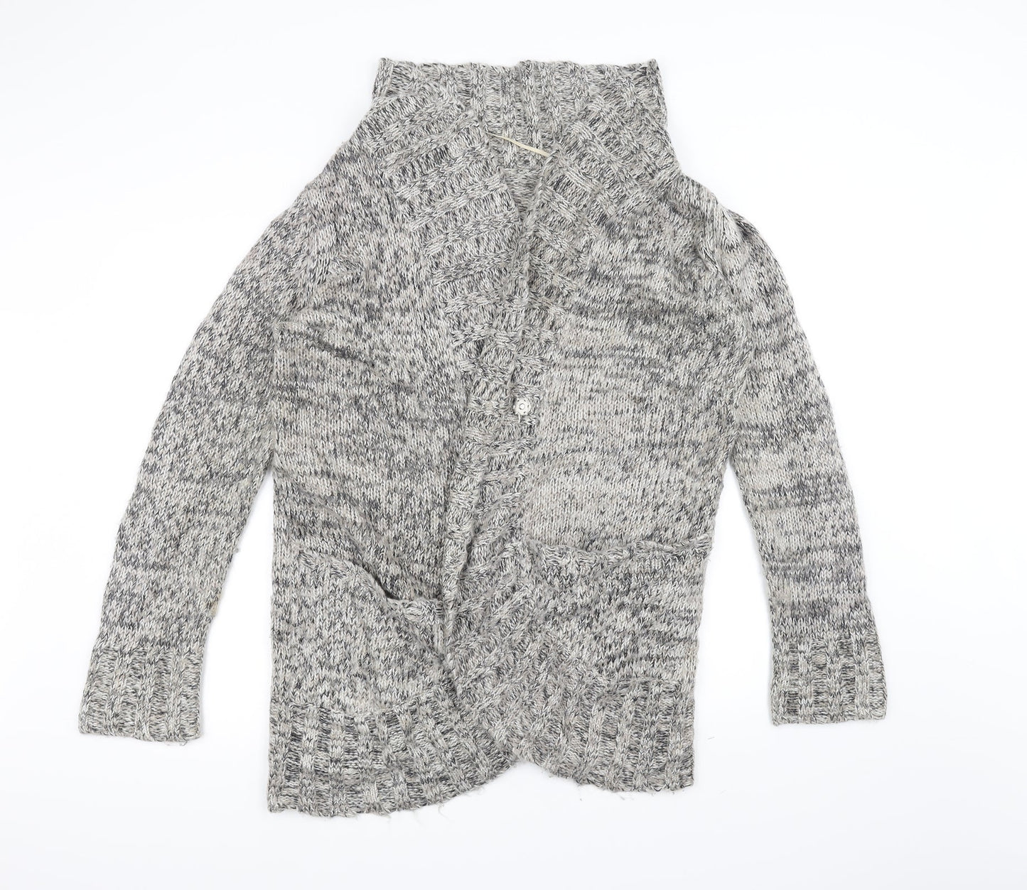 F&F Womens White  Knit Jacket Coatigan Size 18