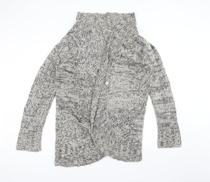 F&F Womens White  Knit Jacket Coatigan Size 18