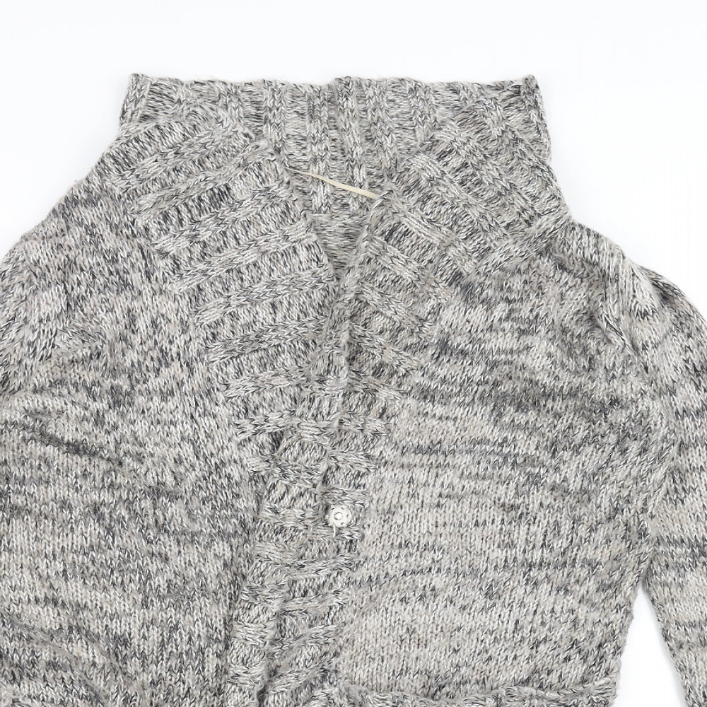 F&F Womens White  Knit Jacket Coatigan Size 18