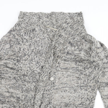 F&F Womens White  Knit Jacket Coatigan Size 18