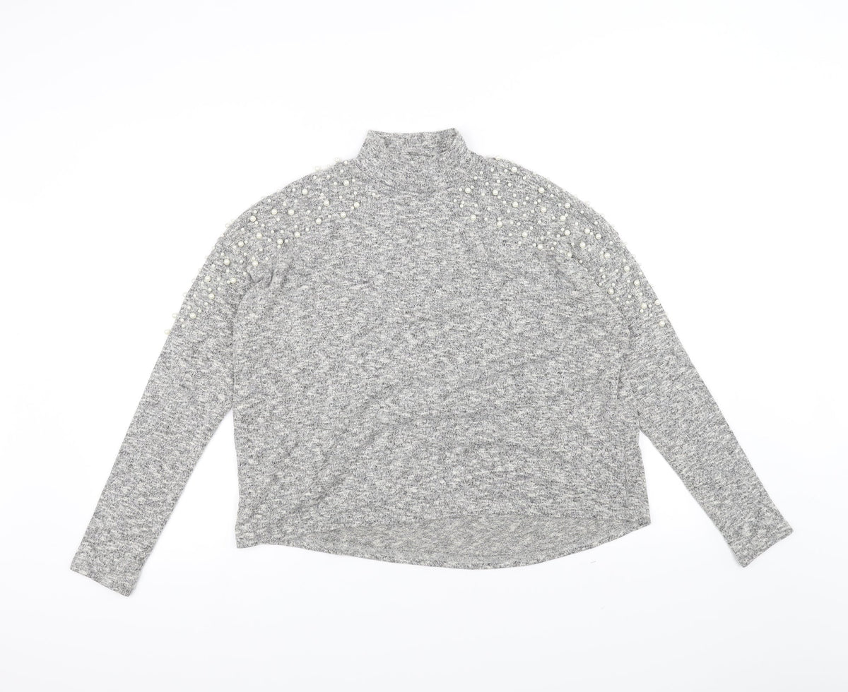 H&M Womens Grey   Pullover Jumper Size S