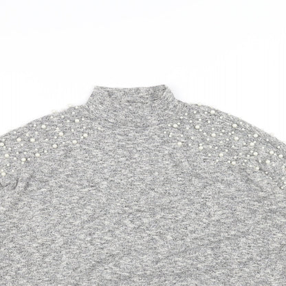 H&M Womens Grey   Pullover Jumper Size S