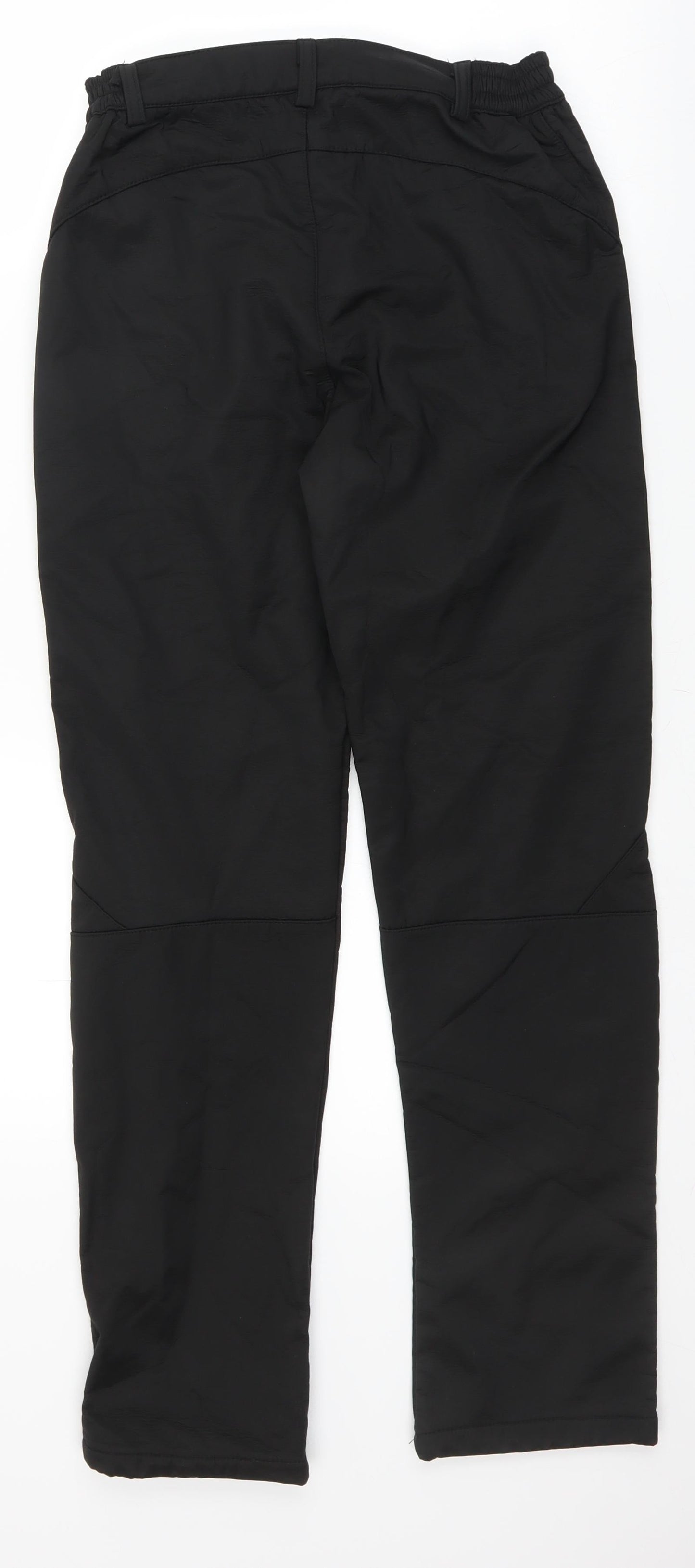 Womens UK Size M Preworn Regular Fit  Black Trousers