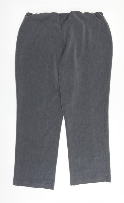 BM Womens Grey   Trousers  Size 16 L25 in