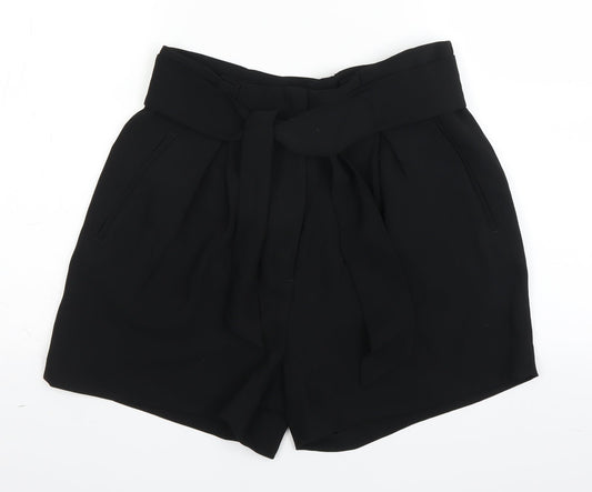 H&M Womens Black   Paperbag Shorts Size 42
