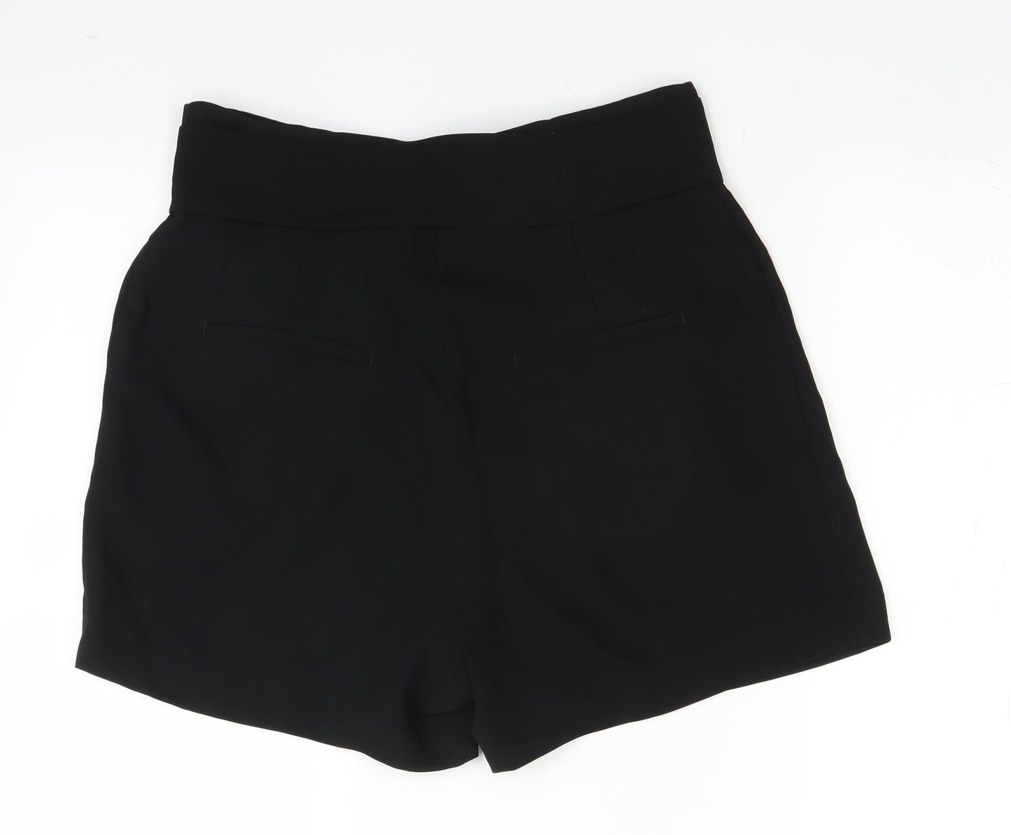 H&M Womens Black   Paperbag Shorts Size 42