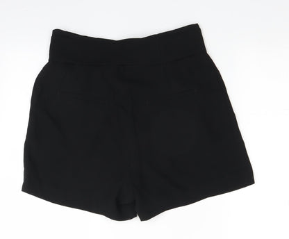 H&M Womens Black   Paperbag Shorts Size 42