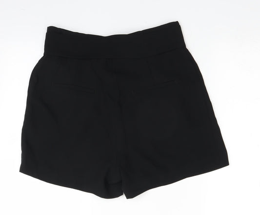 H&M Womens Black   Paperbag Shorts Size 42