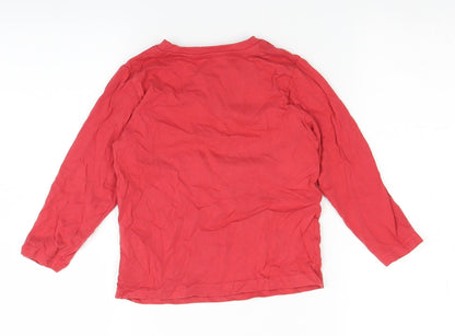 Nutmeg Boys Red   Basic T-Shirt Size 3-4 Years