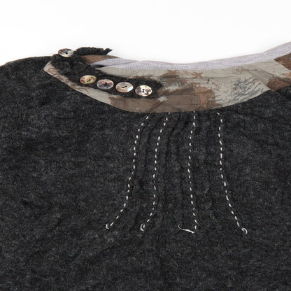 Womens UK Size XL Izabel Grey Tunic Blouse