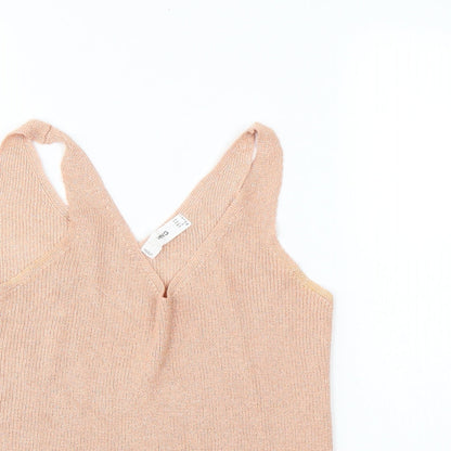 Womens UK Size L MNG Pink Basic Tank